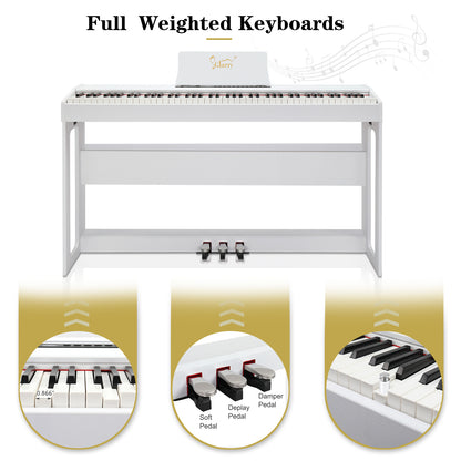 Glarry GDP-104 88 Keys Full Weighted Keyboards Digital Piano